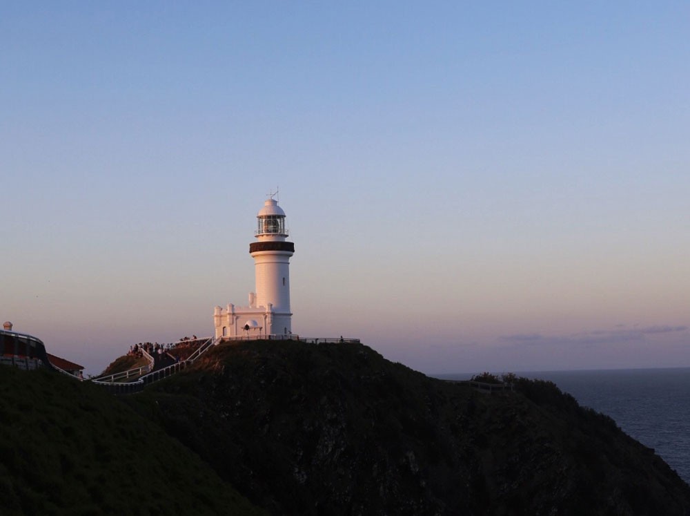 Faro de Byron Bay puesta de sol